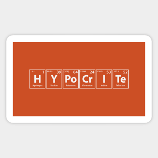 Hypocrite (H-Y-Po-Cr-I-Te) Periodic Elements Spelling Sticker